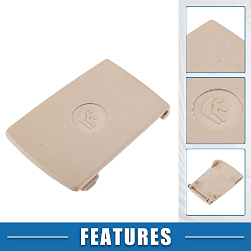 X AUTOHAUX Rear Child Seat Anchor ISOFix Cover 52207319687 52207319686 for BMW 1 Series E81 E82 F20 F21 Beige 1Pc - Image 3