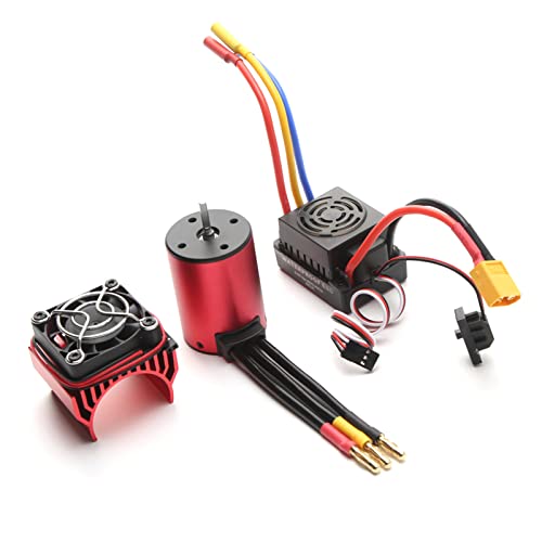 Moteur sans balais S3650 LAURAG 3900KV avec ESC 60A pour voiture RC 1/10