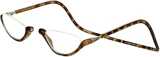 Clic Magnetic Reading Glasses, Computer Readers, Adjustable Temples, Sonoma, (L-XL, Tortoise, 2.50 Magnification)