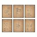Home Theater Patent Wall Art Prints - Set of Six Vintage Movie Film Photos