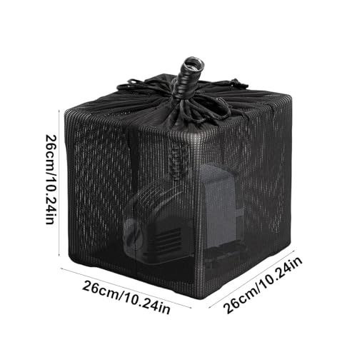 Bolsa de filtro para bomba de estanque con cordón ajustable miniatura 2