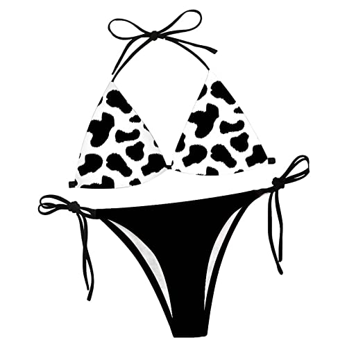 Genérico Bikinis Mujer Braga Alta Push Up Bikini Brasileño Traje de Baño Mujer Talla Grande Bañadores Mujer Natacion Bikini Negro Parte De Arriba Bikini Menstrual Mujer Baño Flujo Abundante Piscina