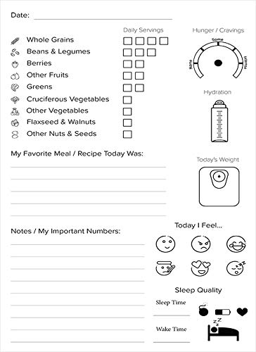 Plant-Based Diet Journal for Beginners: Food & Fitness Tracking Log, Vegan & Vegetarian Whole Food Diary image 5