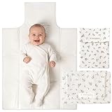 ORGANISATEUR DE COUCHES PRATIQUE ET BIEN PENSÉ - Le porte-couches, également en coton 100%, est idéal pour transporter couches, lingettes et autres accessoires bébé de manière ordonnée. Il se ferme avec un scratch pour un accès rapide et son format compact s’adapte à tous les sacs à langer ou poussettes