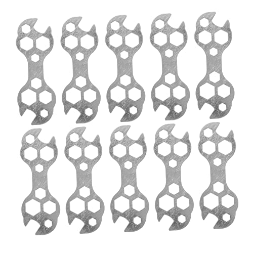 HANABASS 10pcs Bike Wrench Multi-functional Spanner Tool for Road and Mountain Lightweight Essential Repair Accessory