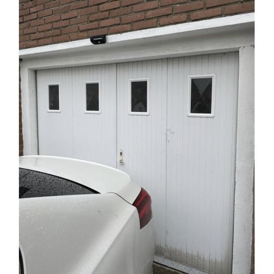 Oblò Rettangolare Per Porta Garage - Bianco, Vetrata Granulata, L235 X H370 Mm - Foto 6