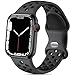 Lerobo Sport Bands Compatible with Apple Watch Band 41mm 40mm 38mm 42mm Women Men,Soft Silicone Breathable Replacement Bands for iWatch SE Ultra 3 2 Series 11 10 9 8 7 6 5 4 3 2 1,Anthracite Black