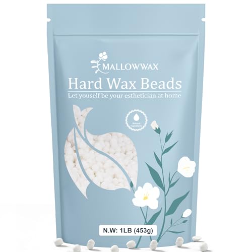 Image of Mallowwax Hard Wax Beads - Wax for All-Purpose Hair Removal - Full Body Waxing Solution - Ideal for Sensitive Skin, All Hair Types, Men & Women