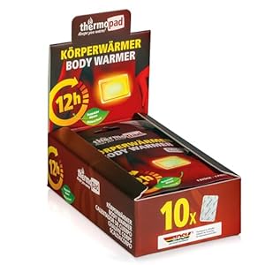 THERMOPAD Körperwärmer – DAS ORIGINAL: 10x Wärmepflaster für den Rücken I 12 Stunden Wärme I Sofort einsatzbereite Wärmepads, geeignet als Nackenwärmer, Schulterwärmer & Nierenwärmer