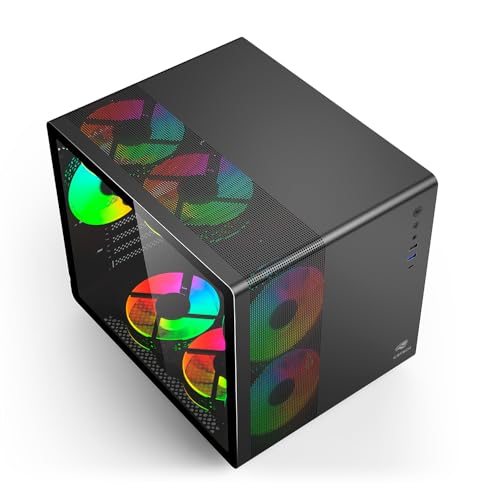 C3Tech Gabinete AQUARIUS Gamer MT-G710BK Preto Lateral de vidro temperado USB 2.0, 3.0 e USB-C Conec