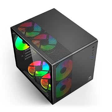 Gabinete AQUARIUS Gamer C3Tech MT-G710BK Preto Lateral de vidro temperado USB 2.0, 3.0 e USB-C Conector P2 para Audio e Microfone Comporta até 7 coolers Fan
