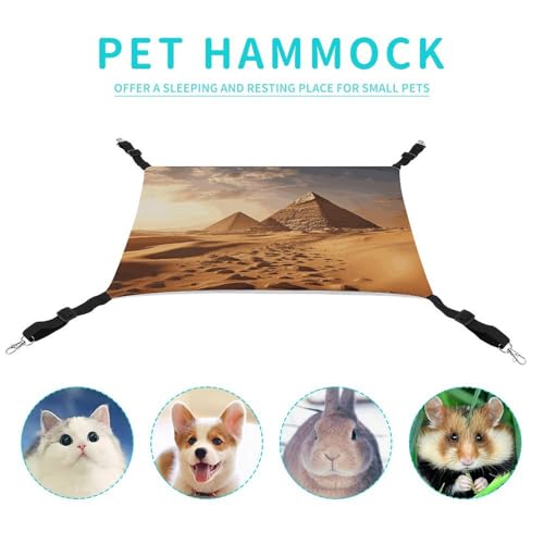 Hamac suspendu chat réglable lit doux couchage surélevé lapin petits animaux - 5