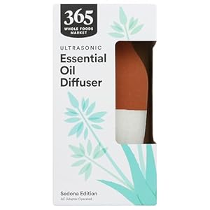 365 by Whole Foods Market, Ultrasonic Essential Oil Diffuser, Sedona, Covers up to 215 Sq Ft