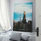 POLIUAWS Toronto Poster Kunstdruck Wandfoto Gemälde Poster 