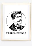 Din A4 Kunstdruck ohne Rahmen - Portrait Marcel Proust - 