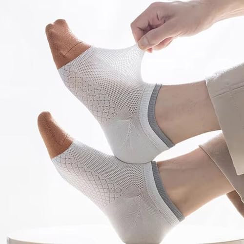 Image of DIVUE Socks for Men and Women | Pack of 7 | Premium Cotton Double Collar Design | Anti Odor, Soft & Breathable, Durable Everyday Wear Ankle Socks | Casual & Sports Use