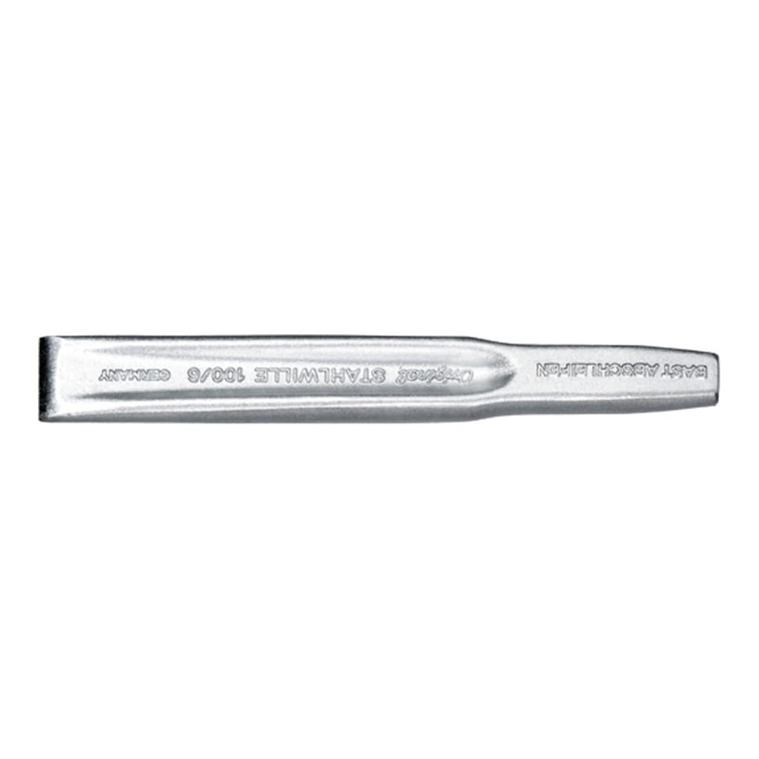 Stahlwille 70010010 Ribbed Cold Chisel, Size 10, Chrome Plated, Chrome Vanadium Steel, 250mm Length, 30mm Wide Blade, Superior Tool Material, Made in Germany