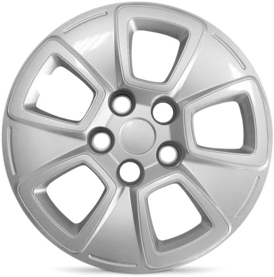 Set of 4 New Wheel Cover Caps/Hubcaps for 2010-2013 Kia Soul 16 inch Plastic Rim Painted Silver Fit