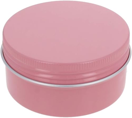 Vista 236 de Othmro Latas redondas de aluminio para tapas de metal, con tapa de rosca de 2.0 fl oz/2 onzas, 2.677 x 0.984 in (D* H) contenedores de aluminio