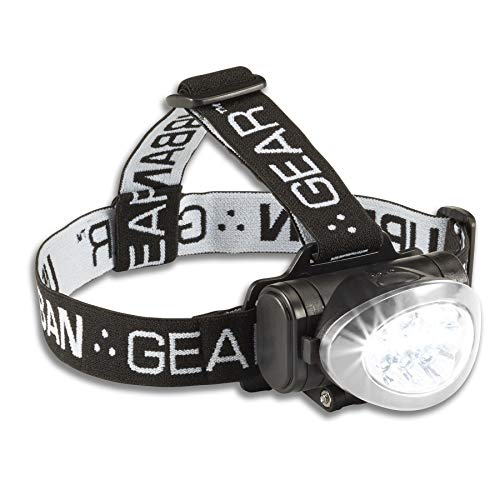 Lewis N. Clark Lanterna de cabe&ccedil;a de 10 LEDs Urban Gear super brilhante para corrida, acampamento,...