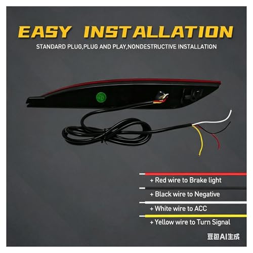 Feu stop LED pare-chocs premium pour Sonata 8 clignotant net - 4