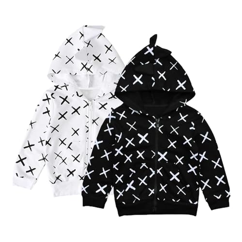 Boys Long Sleeved Dinosaur Hooded Zip Up Jacket for 3 to 9 Years Girls 4t Clothes4