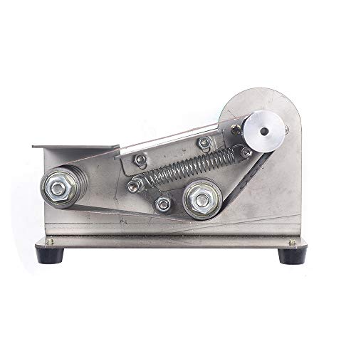 Electric Belt Grinder, 15 Degree Fixed Angle Mini Grinder Polisher, 4000-8000 Rpm Adjustable Speed,100W 24V Sharpener Polishing Grinding Machine,Diy Wood Sanding Tool (775 Motor) #TOP5