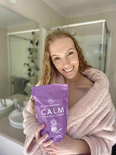 BodyRestore Shower Steamers Aromatherapy - 15 Pack Shower Bath Bombs for Women, Lavender Nighttime Shower Tablets, Essential Oil Stress Relief and Relaxation Gifts for Women and Men