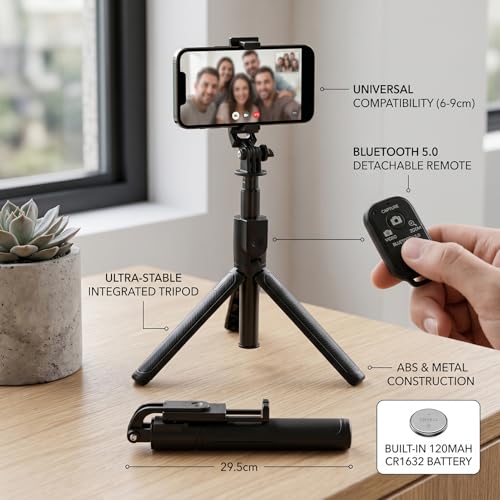 Trípode extensible de 170cm Jiawu con control remoto para móvil 2
