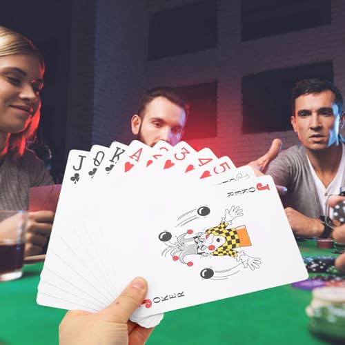 Jumbo Playing Cards Großformatige Pokerkarten Größer Robust Leicht Tragbar Für Erwachsene Party Spielspaß – Bild 6