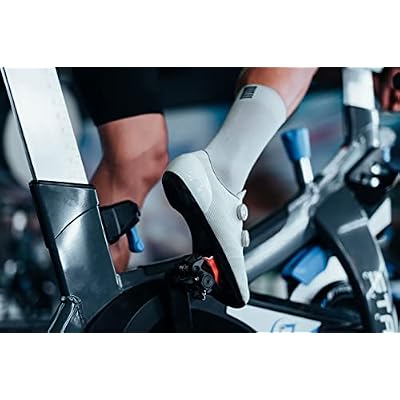 Look Cycle Delta Indoor/Fitness Cycling Cleats Anti-Slip Surface - Compatible with Standard Look Delta Style (Not KEO) Pedals - Black Red