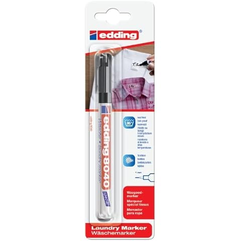 Rotulador Edding 8040/1 para Textil Negro Cover