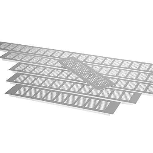 Preisvergleich Produktbild Exklusives Aluminium Lüftungsgitter Belüftungsgitter Belüftung Lüftungsblech ALU (Länge: 100cm)