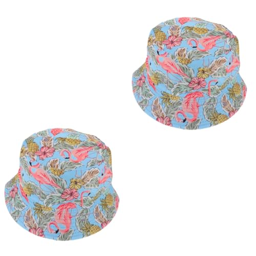 Chapeau de pêcheur femme imprimé : lot de 2 bobs de plage et voyage contre le soleil