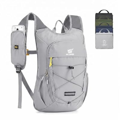 SKYSPER Zaino Pieghevole Antifurto 18L, Piccolo Zaino da Escursione