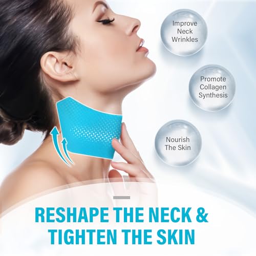 Parches antiarrugas para el cuello de silicona con colágeno 2