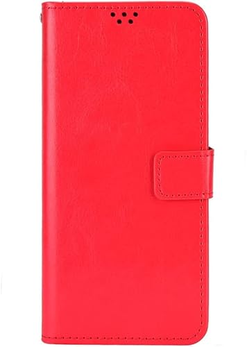 Capa Capinha Carteira Para Motorola Moto E22 Tela De 6.5 Case Flip Couro (Vermelha)