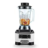 batidora americana de vaso de 1250w [Material]: la tapa de la taza está hecha de material TPE de grado alimenticio de alta resistencia, que no solo tiene un buen ajuste, sino que tampoco es fácil de deformar sin pegamento.