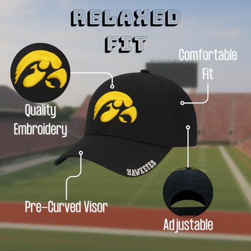 Gorra oficial Iowa University Classic Edition ajustable miniatura 5