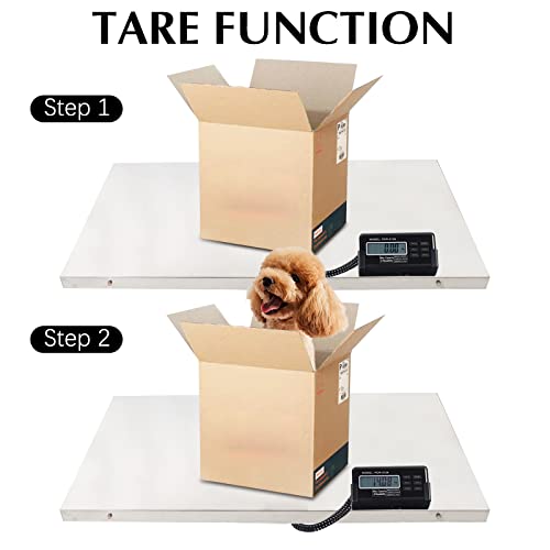 Veterinary Scale, 440Lb Heavy Duty Digital Livestock Platform Scale With Power Adapter For Vet Animal Pet Cat Dog Cattle #TOP2