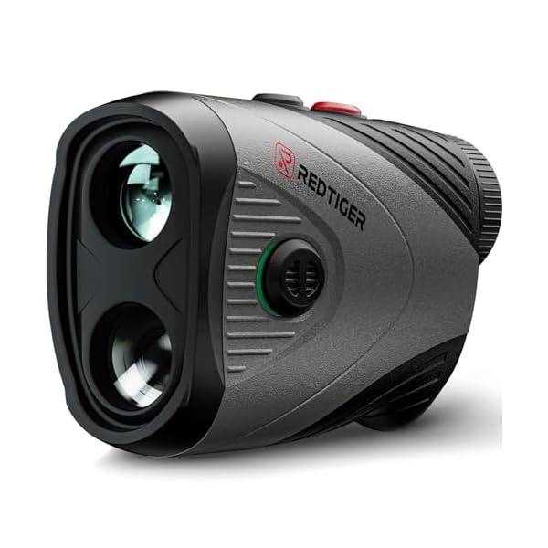 REDTIGER Golf Rangefinder, 7X Magnification 1200 Yards Laser Range Finder with Slope, Built-in Magnetic Bracket, Flag Pole Locking Vibration＆Rechargeable, GolfVue Series 1 pro
