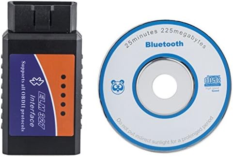 SHINEKA Mini Bluetooth Scan Tool OBD2 OBDII Scanner Tool Bluetooth Diagnostic Interface For Windows & Android Torque (elm327A)