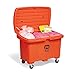 New Pig KIT379 151 Piece Hazmat Spill Kit in High-Visibility Storage Chest with 5" Rubber Wheel, 74 Gallon Absorbency, Orange