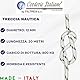 Corderie Italiane 006000761 Schiffsseil, 12 mm-20 m Weiß, mit blauen Akzenten