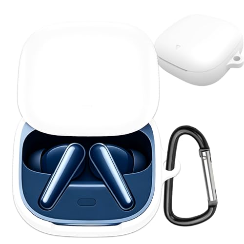 UIUIKA For Anker Soundcore Liberty 5 �P�[�X Liberty 5 �ی�P�[�X �_�炩�� �V���R���� �����h�~ �L�Y�h�~ �ϏՌ� �h�o �y�� �����[�d�\ �J���r�i�t�� �����h�~(�z���C�g)