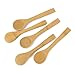 Bezall 5Pcs Small Wooden Spoons, 5 inches Mini Wood Soup Salt Tasting Spoons Honey Teaspoons for Condiment Coffee Tea Sugar Jam