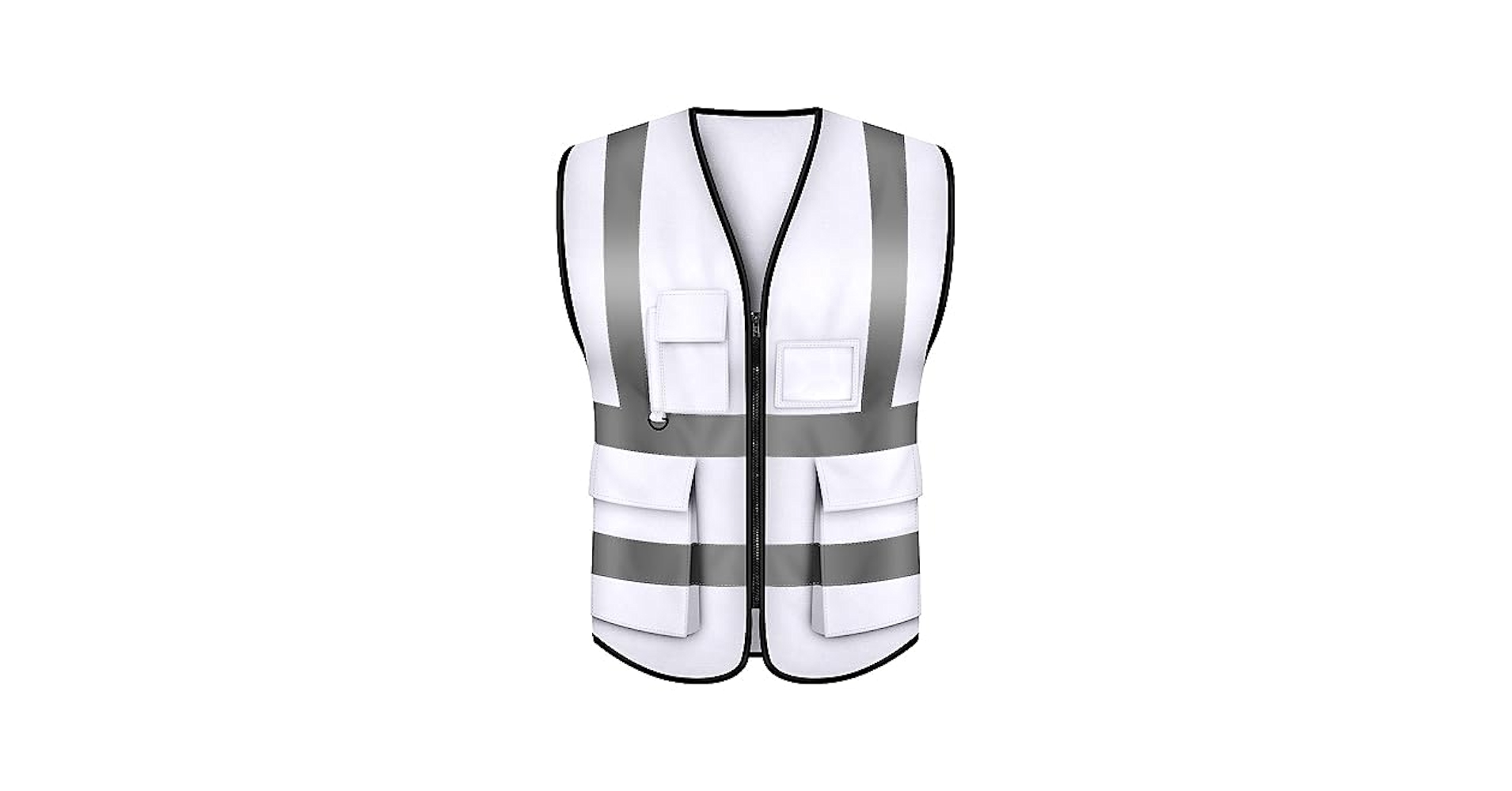 【A.subjjject】SHELL DOWN VEST WHITE Men's Full-Zip Sleeveless Puffer Vest-Lightweight Ecodear