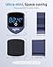 SEAOURA Aquarium Magnetic Cleaner with Thermometer, Fish Aquariums Mini Magnet Brush Only for Glass Tank,Tiny Magnets Clean Floating Cleaning ToolAlgae Scrapers(Blue)