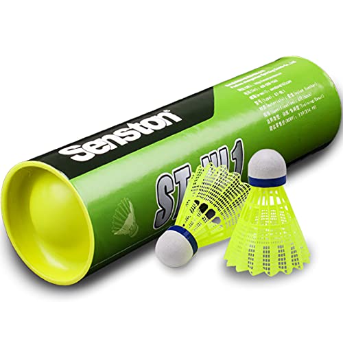 Senston Badminton Shuttlecocks 6-Pack Nylon Badminton Shuttlecocks Birdies Durability Stability Shuttlecock for Outdoor Indoor Sports Activities/Training