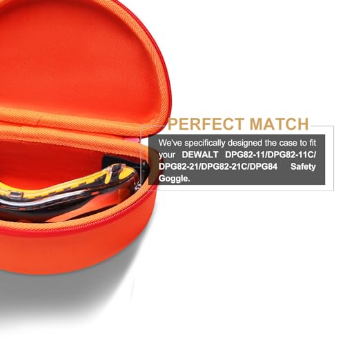 Étui à lunettes de sécurité compatible avec DEWALT DPG82 coque de protection - 2